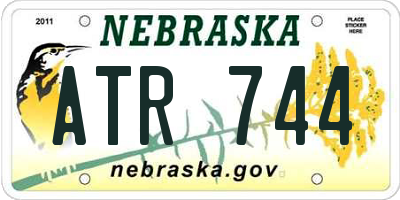 NE license plate ATR744