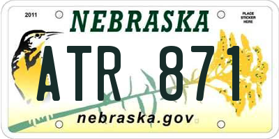 NE license plate ATR871