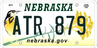 NE license plate ATR879