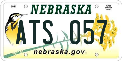 NE license plate ATS057