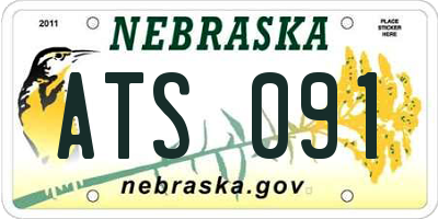 NE license plate ATS091