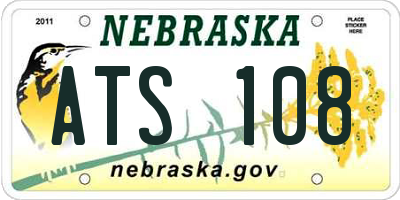 NE license plate ATS108