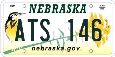NE license plate ATS146