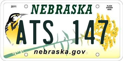 NE license plate ATS147