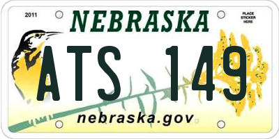 NE license plate ATS149