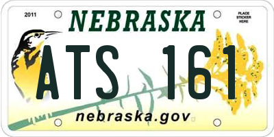 NE license plate ATS161