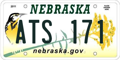 NE license plate ATS171