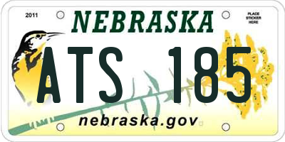 NE license plate ATS185