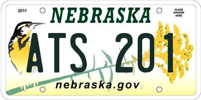 NE license plate ATS201