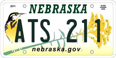 NE license plate ATS211
