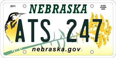 NE license plate ATS247