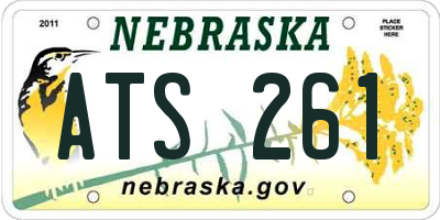 NE license plate ATS261