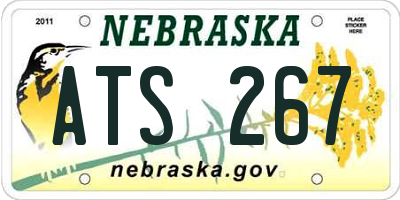 NE license plate ATS267