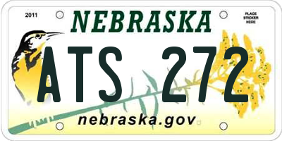 NE license plate ATS272