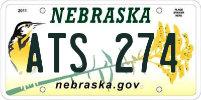 NE license plate ATS274