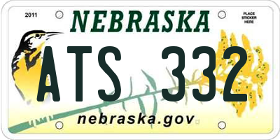 NE license plate ATS332