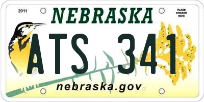 NE license plate ATS341