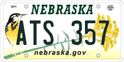 NE license plate ATS357