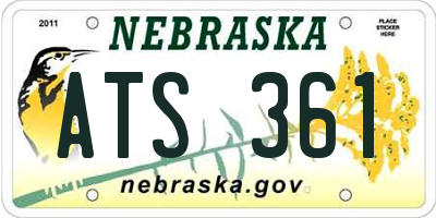 NE license plate ATS361