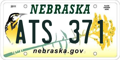 NE license plate ATS371