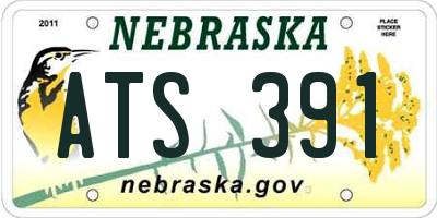 NE license plate ATS391