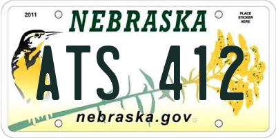 NE license plate ATS412