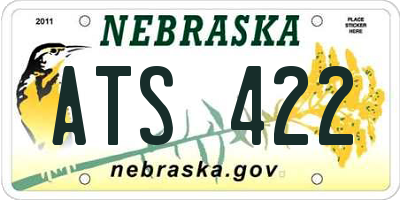 NE license plate ATS422
