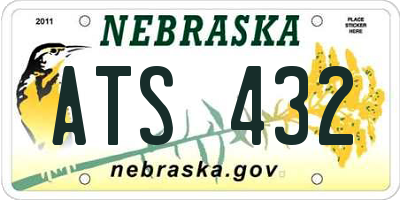 NE license plate ATS432