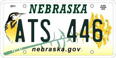 NE license plate ATS446
