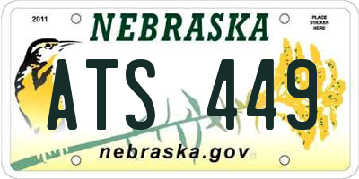 NE license plate ATS449