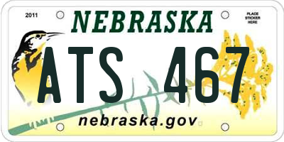 NE license plate ATS467