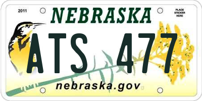 NE license plate ATS477