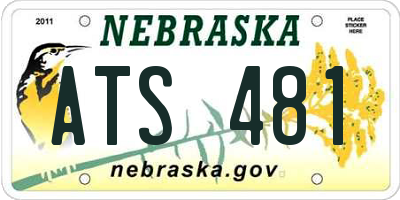 NE license plate ATS481