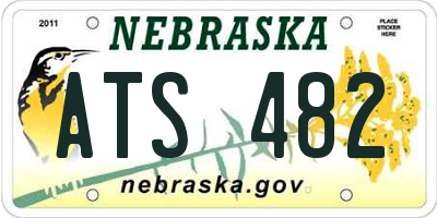 NE license plate ATS482