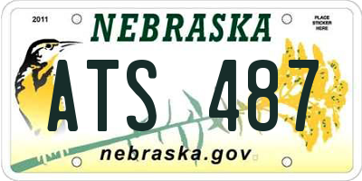 NE license plate ATS487