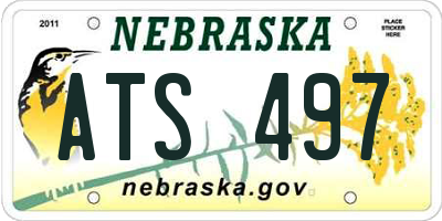 NE license plate ATS497
