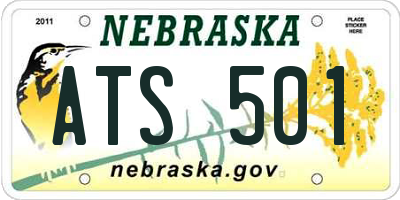 NE license plate ATS501