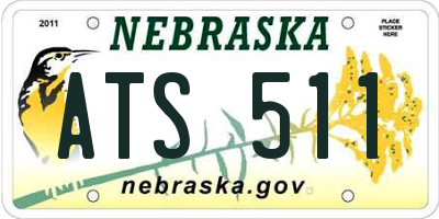 NE license plate ATS511