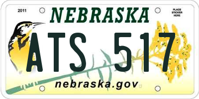 NE license plate ATS517