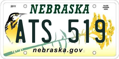 NE license plate ATS519