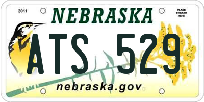 NE license plate ATS529