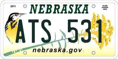NE license plate ATS531