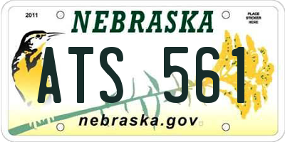 NE license plate ATS561