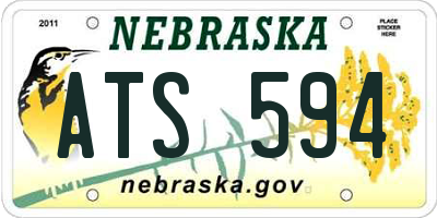 NE license plate ATS594
