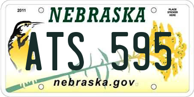 NE license plate ATS595