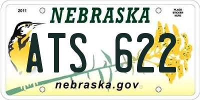 NE license plate ATS622