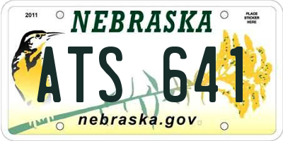 NE license plate ATS641
