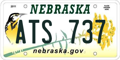 NE license plate ATS737
