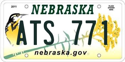 NE license plate ATS771