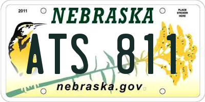 NE license plate ATS811